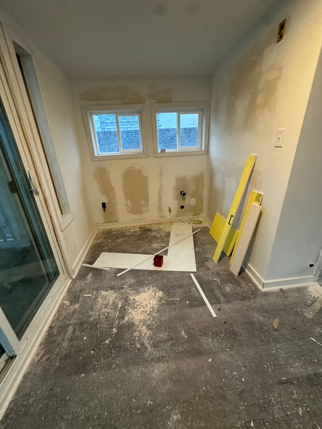 Open room before cleaning
